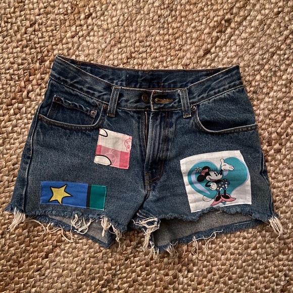 Reworked jean shorts - Picture 1 of 2
